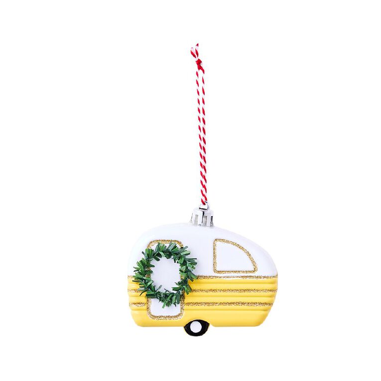 Wonderland Fun Festive Tree Decoration Caravan Assorted, , hi-res
