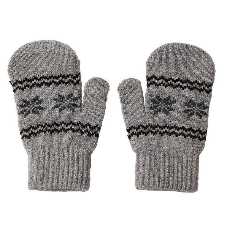 Young Original Kids' Mittens, Grey Mid, hi-res