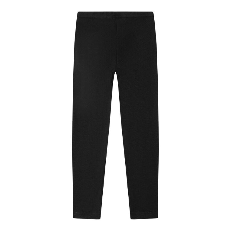 H&H Kids' Merino Thermal Leggings, Black, hi-res