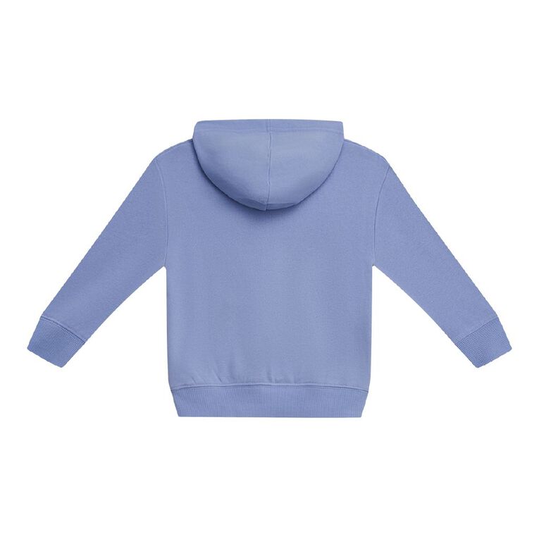 Young Original Toddler Girls' Printed Hoodie, Blue Light HAPPY, hi-res