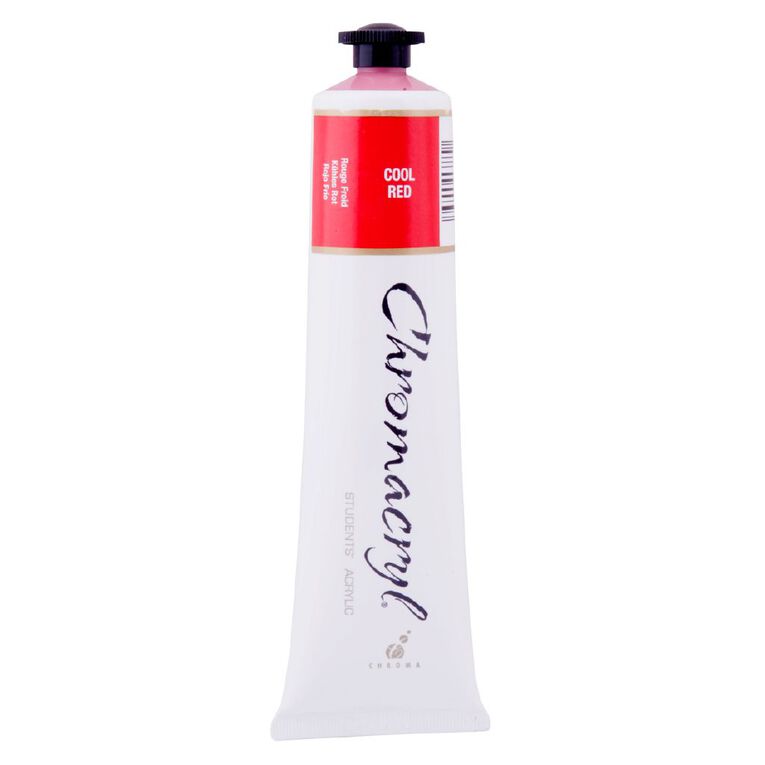 Chromacryl Acrylic Paint Red 75ml, , hi-res
