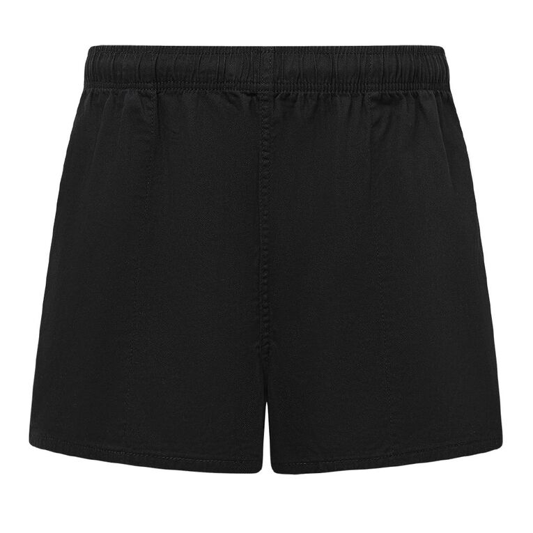H&H Men's Rugger Shorts, Black, hi-res