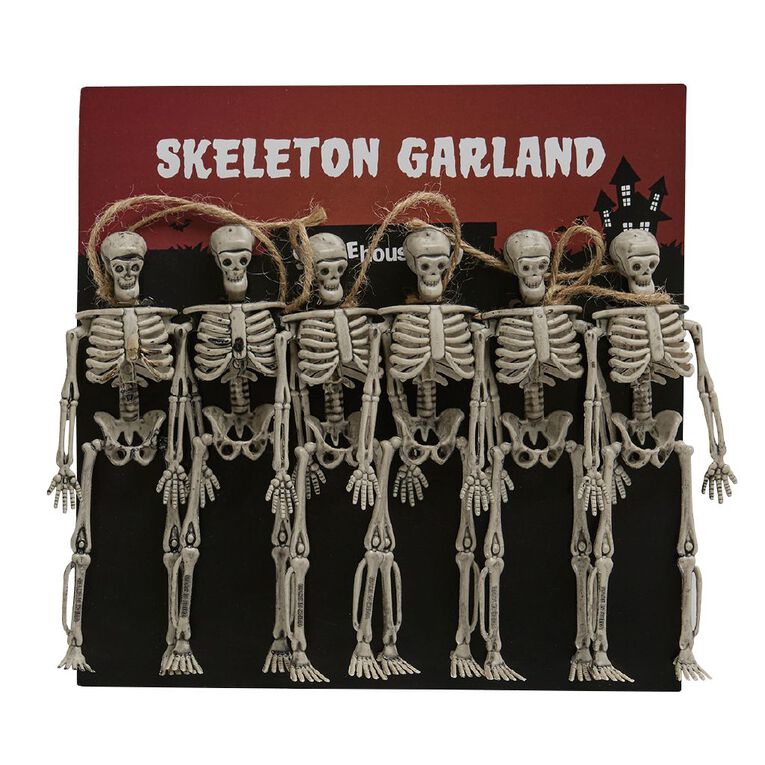 Scarehouse Skeleton Garland 1m, , hi-res