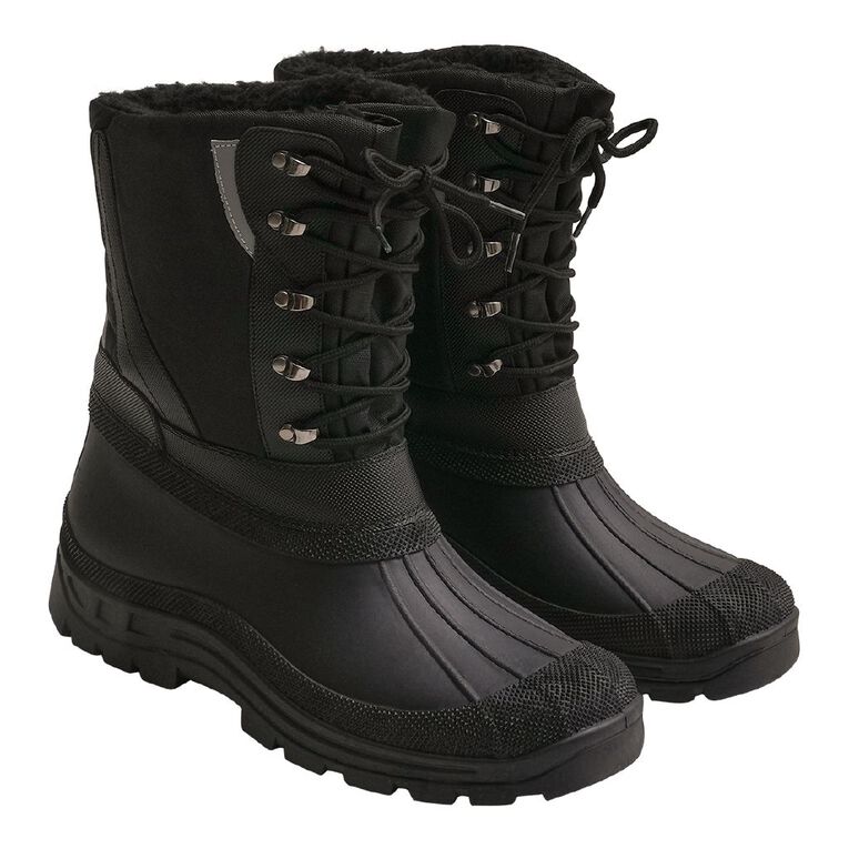 Active Intent Men's Axel Snow Boots, Black, hi-res