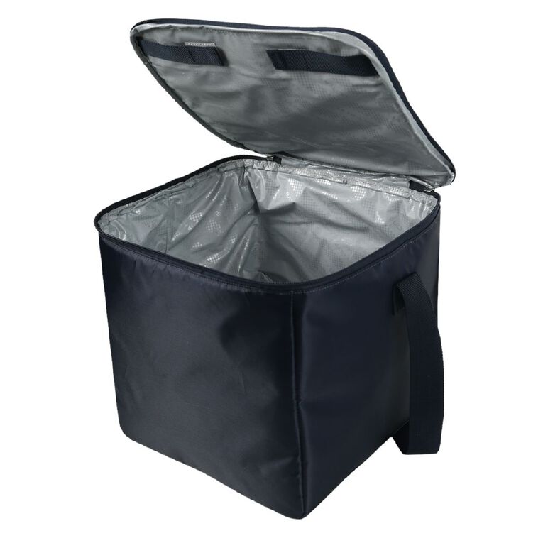Living & Co Cooler Bag 20 Litre Navy Blue with Grey Top, , hi-res
