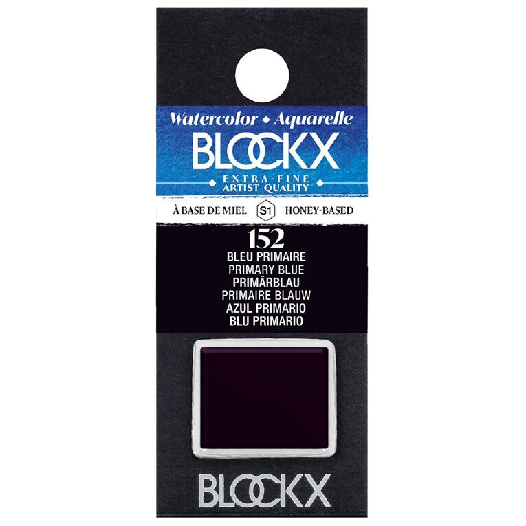 BLOCKX Watercolour Half Pan S1 152 Primary Blue Blue, , hi-res