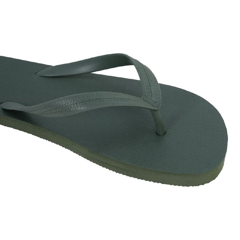 H&H Men's Plain Jandals, Khaki, hi-res