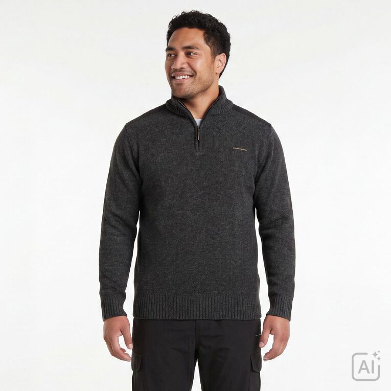 Back Country Adults' Wool Jumper, Grey Dark, hi-res