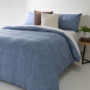 Living & Co Microfibre Duvet Cover Set Dawn Blue Queen