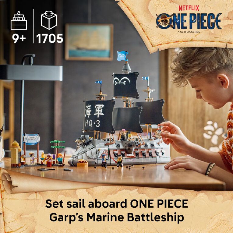 LEGO One Piece Garp's Marine Battleship 75646, , hi-res