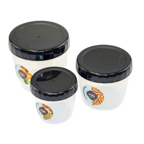 Visto Fresh Pod Clear/Charcoal Lids 3 Pack Charcoal