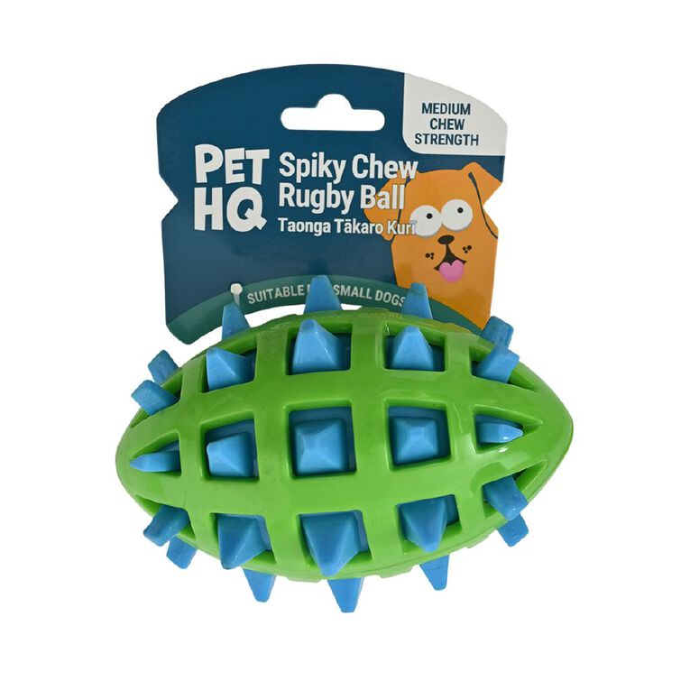 Pet HQ Spiky Chew Rugby Ball, , hi-res