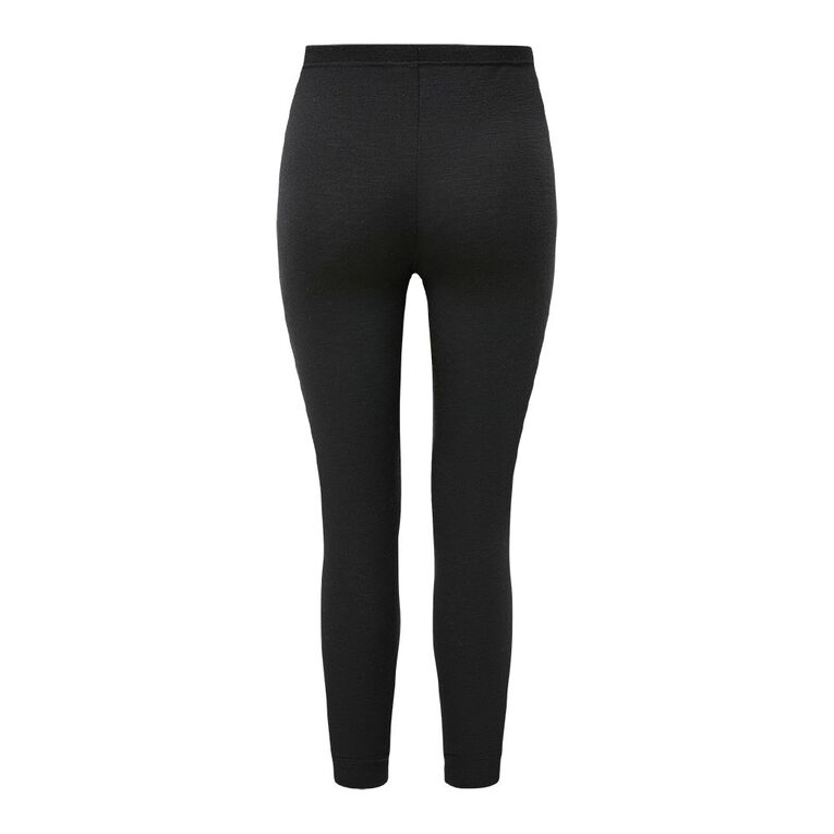 H&H Women's Merino Thermal Leggings, Black, hi-res