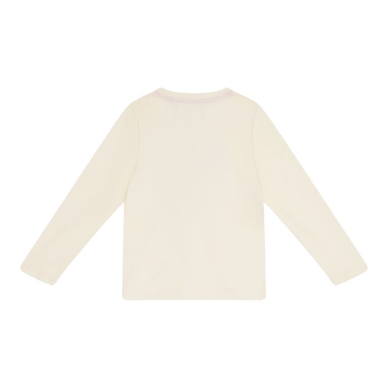 Young Original Long Sleeve Print Tee, White, hi-res