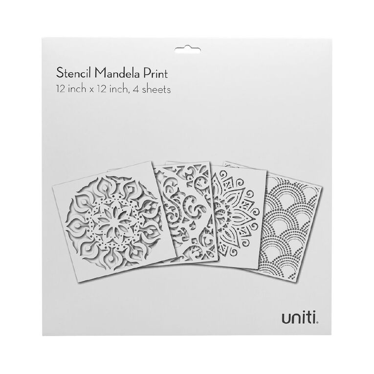 Uniti Stencils Mandela 4 Set 12 inch, , hi-res