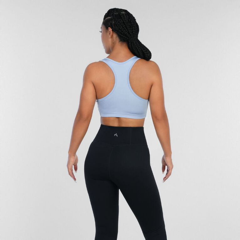 Active Intent Women's Low Impact Crop Top, Blue Light BRUNNERA, hi-res