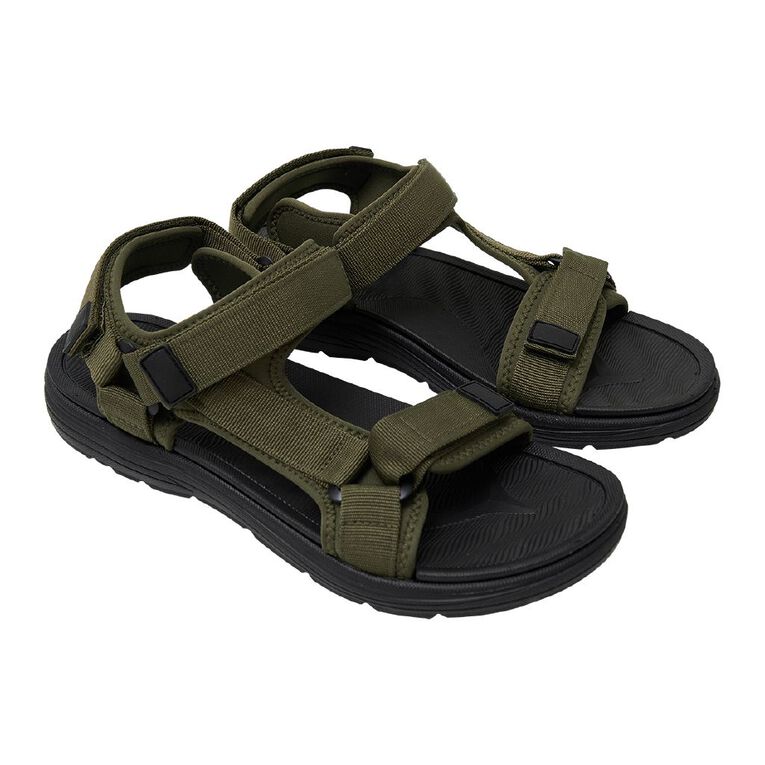 H&H Men's Leo Sandals, Green Dark, hi-res