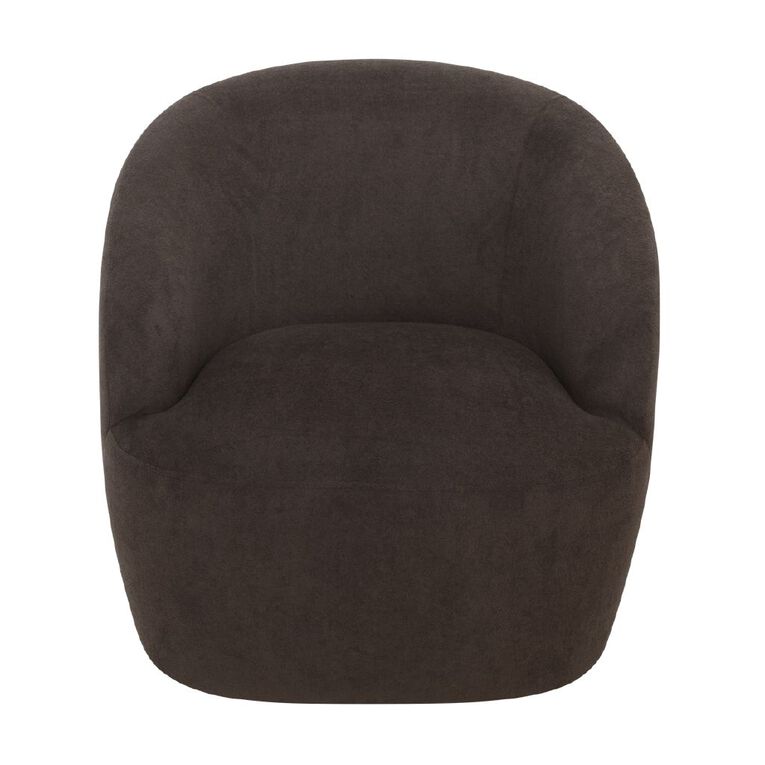 Living & Co Ava Swivel Chair Brown, , hi-res