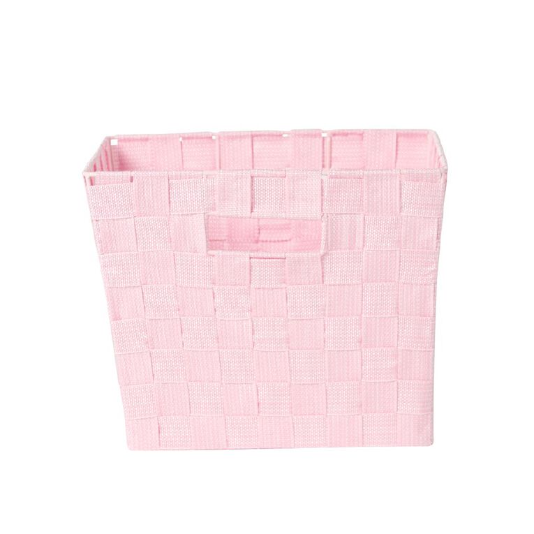 Living & Co Woven Basket Pink Medium, , hi-res