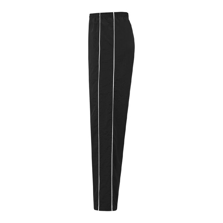 H&H Women's Wide Leg Sport Piping Pants, Black, hi-res