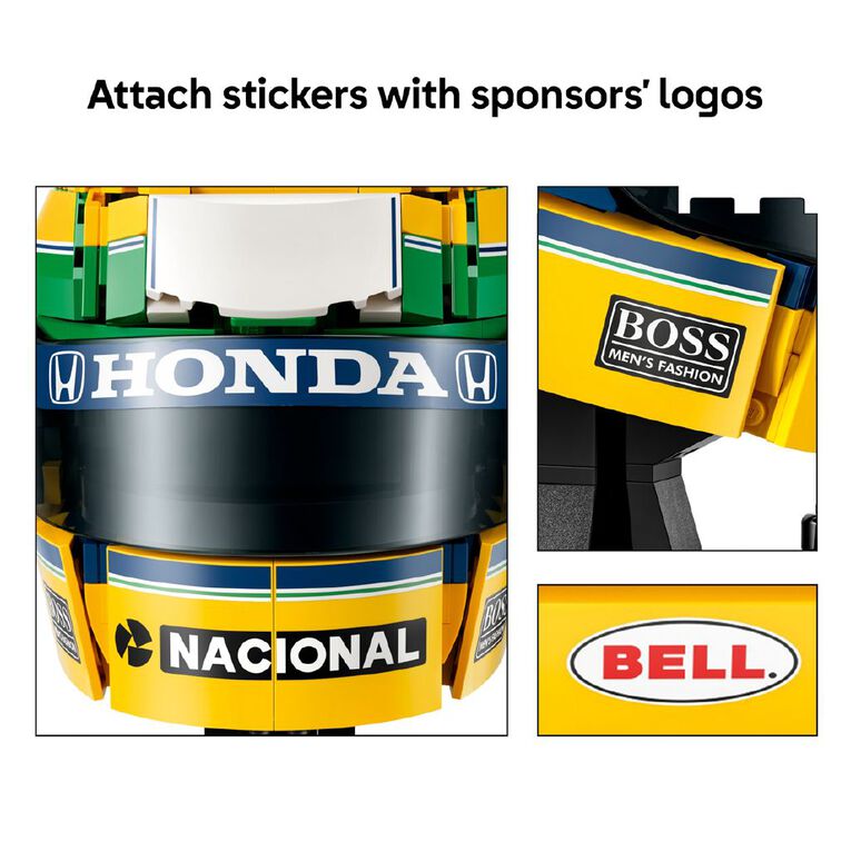 LEGO Editions Formula 1 Ayrton Senna Helmet 43024, , hi-res