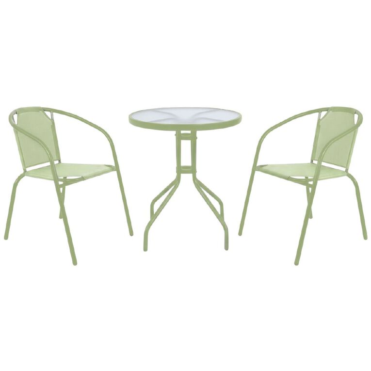Living & Co Tahiti Bistro Sage 3 Piece, , hi-res