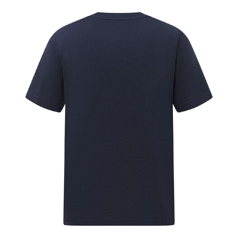 H&H Men's Regular Fit Plain Tee, Blue Dark Eclipse, hi-res