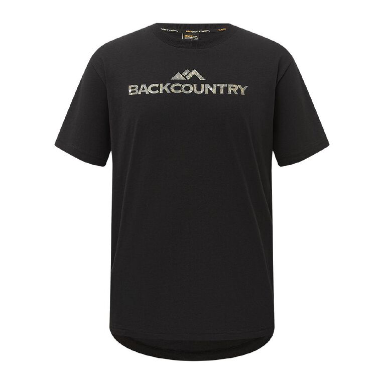 Back Country Adults' Short Sleeve Printed Tee, Black, hi-res