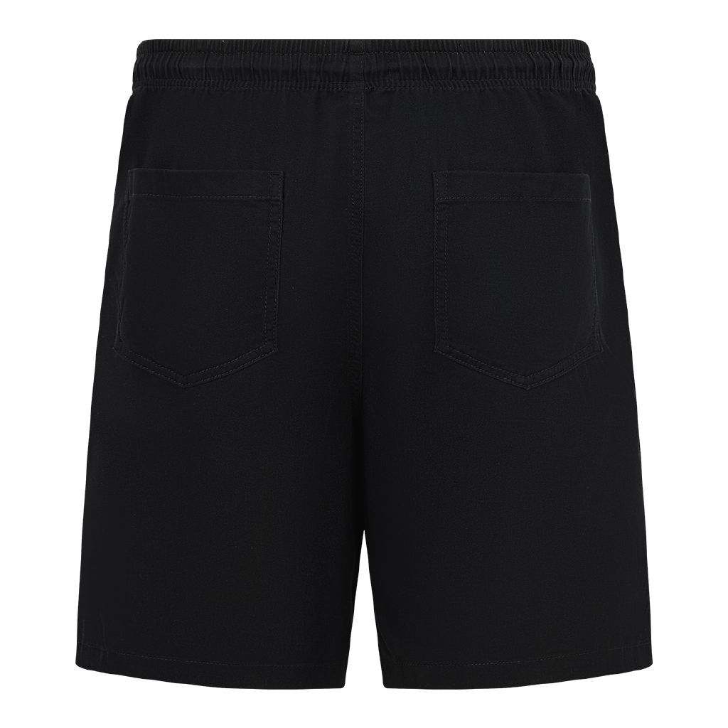 black shorts