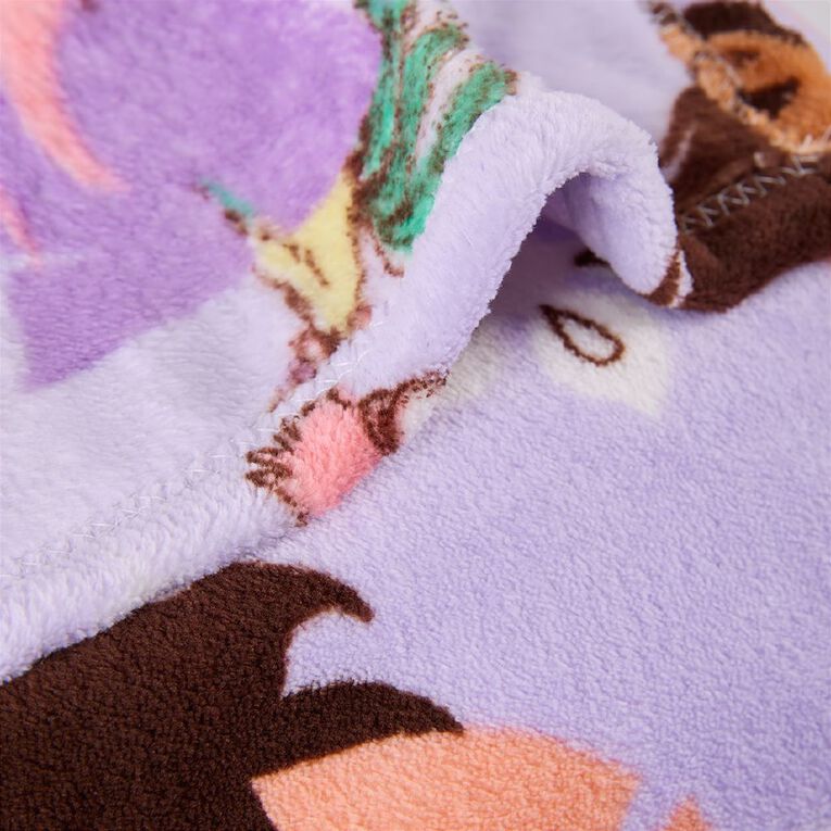 Moana Coral Fleece Throw Multi-Coloured 127cm x 152cm, , hi-res