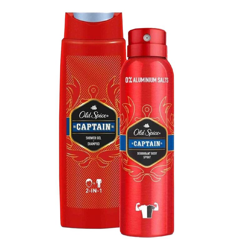 Old Spice Dark Captain Gift Set 2 Piece, , hi-res