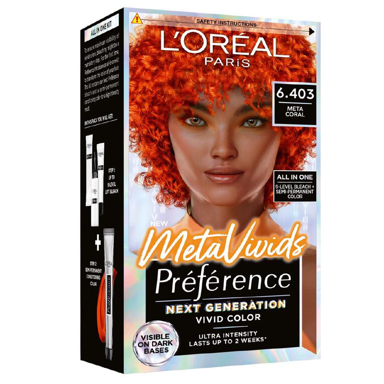 L'Oreal Paris Preference Hair Colour Metavivids 6.403 Coral, , hi-res