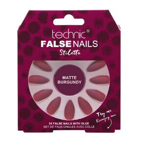 Technic False Nails Matt Burgundy