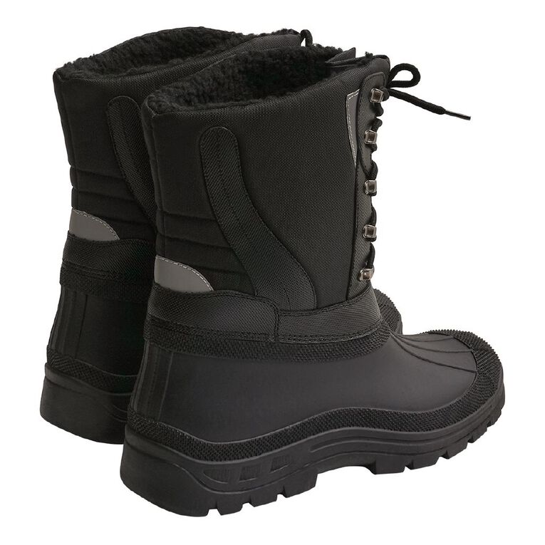 Active Intent Men's Axel Snow Boots, Black, hi-res