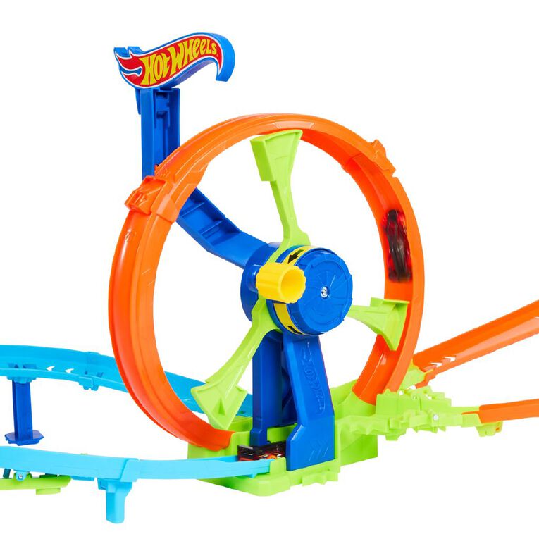 Hot Wheels Crank Crash Turbine Challenge Trackset, , hi-res