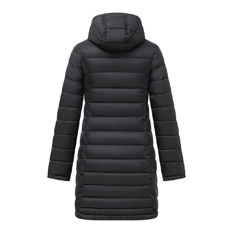 Active Intent Women's Packable Long Puffer Jacket, Black, hi-res