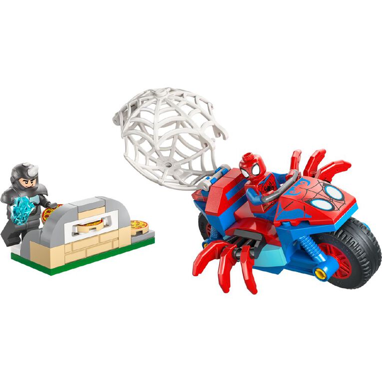 LEGO Spider-Man On His Motorcycle vs Rhino 11206, , hi-res