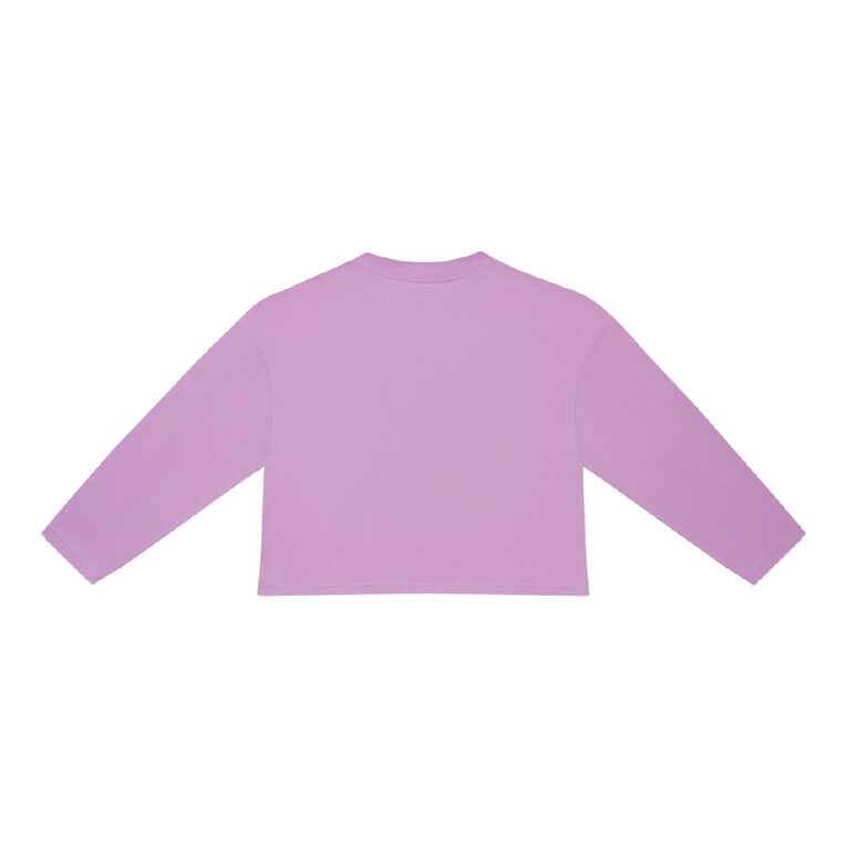 Minnie Mouse Long Sleeve Oversized Tee, Purple Mid, hi-res