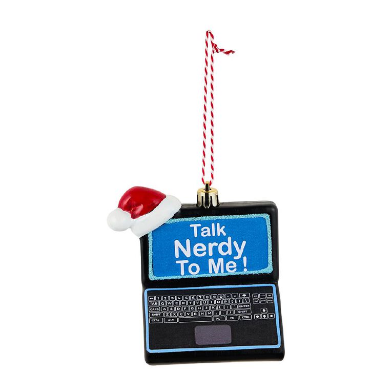 Wonderland Fun Festive Laptop 9.5cm Christmas Tree Decoration, , hi-res