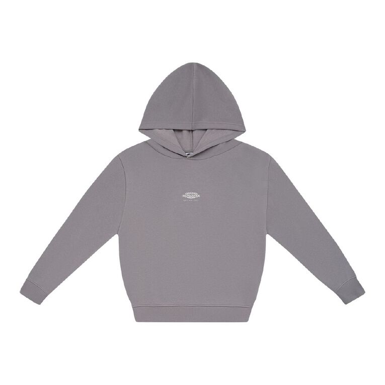 Young Original Print Pullover Hoodie, Brown Light, hi-res