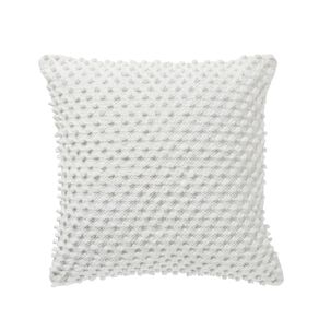 Living & Co Cushion Cotton Bobble White 45cm x 45cm