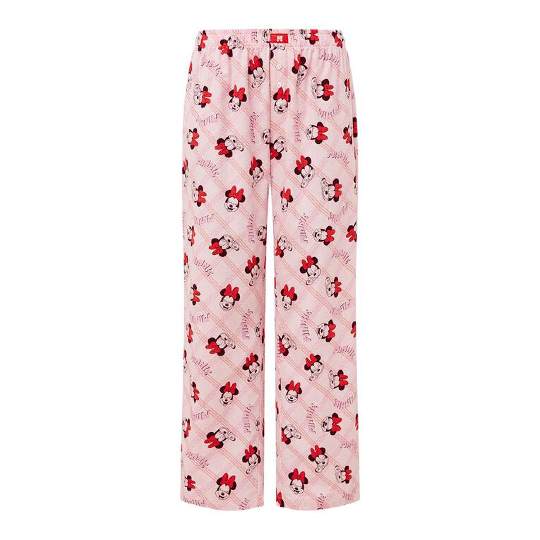Minnie Mouse Women's Flannelette Pants, Pink Light, hi-res