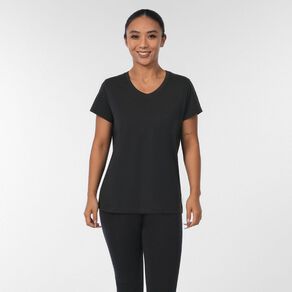 H&H Women's Short Sleeve V-Neck Cotton Tee