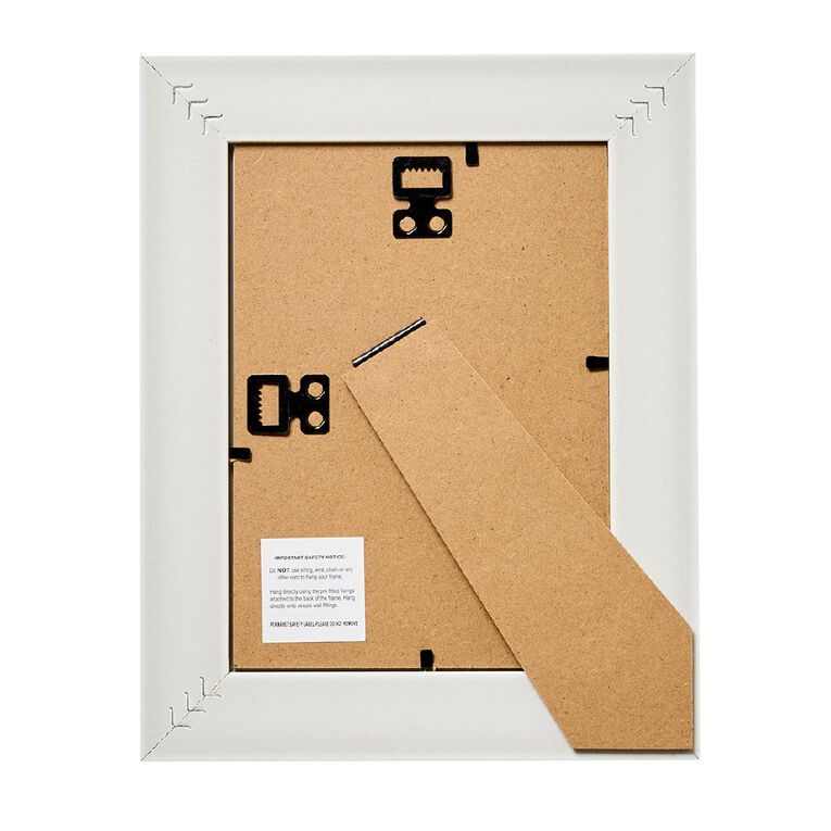 Living & Co Classic Border Frame White 5in x 7in, , hi-res