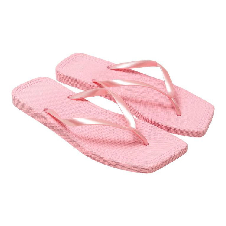 H&H Women's Square Toe Jandals, Pink Light, hi-res