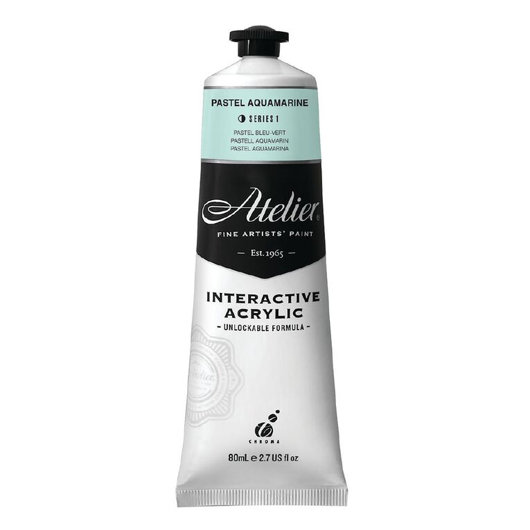 Atelier S1 Acrylic Paint Pastel Aquamarine 80ml, , hi-res