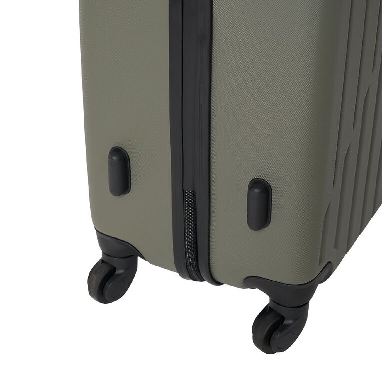 Living & Co Hard Textured Suitcases 2 Piece Set Khaki, , hi-res