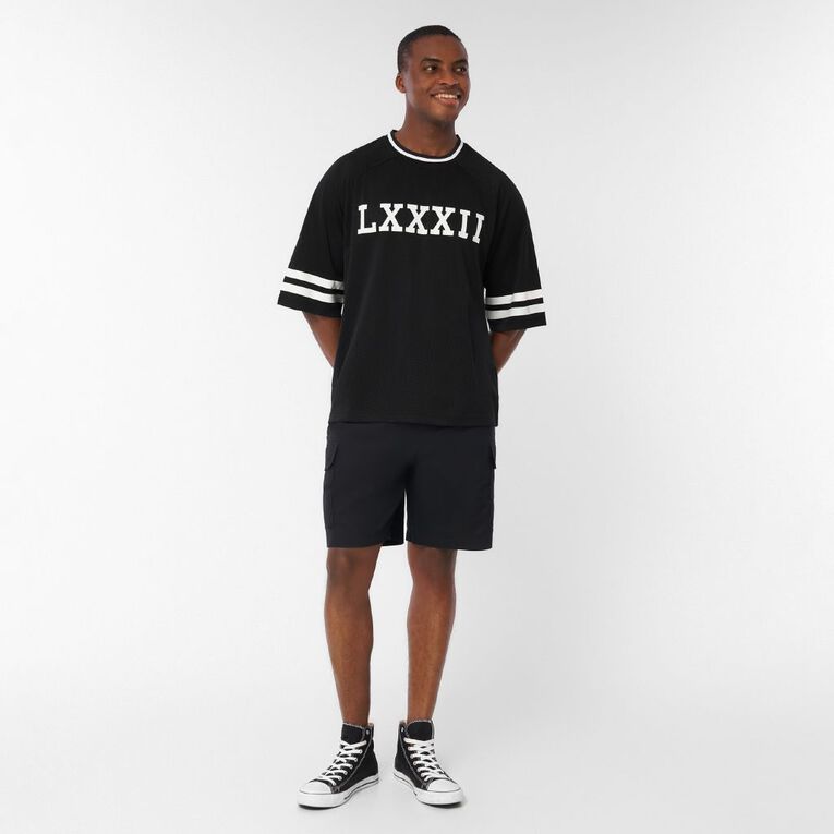 Garage Men's Mesh Graphic Tee, Black, hi-res