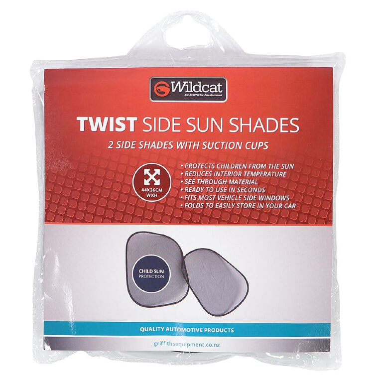Wildcat Plain Side Twist Sunshade 2 Pack, , hi-res