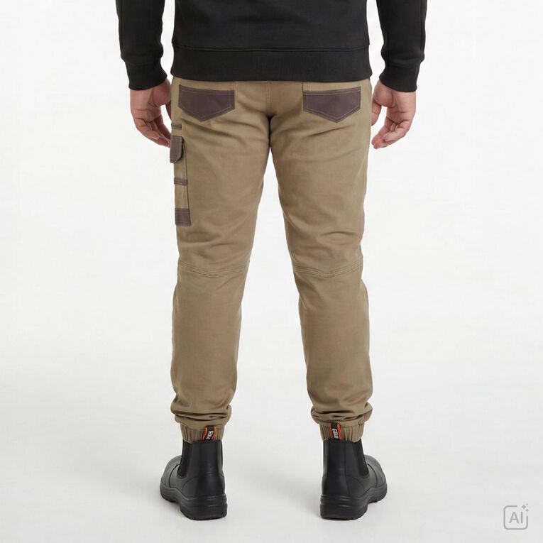 Rivet Men's Cuffed Jogger, Tan, hi-res